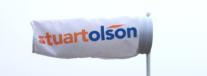 Windsock with printed logo